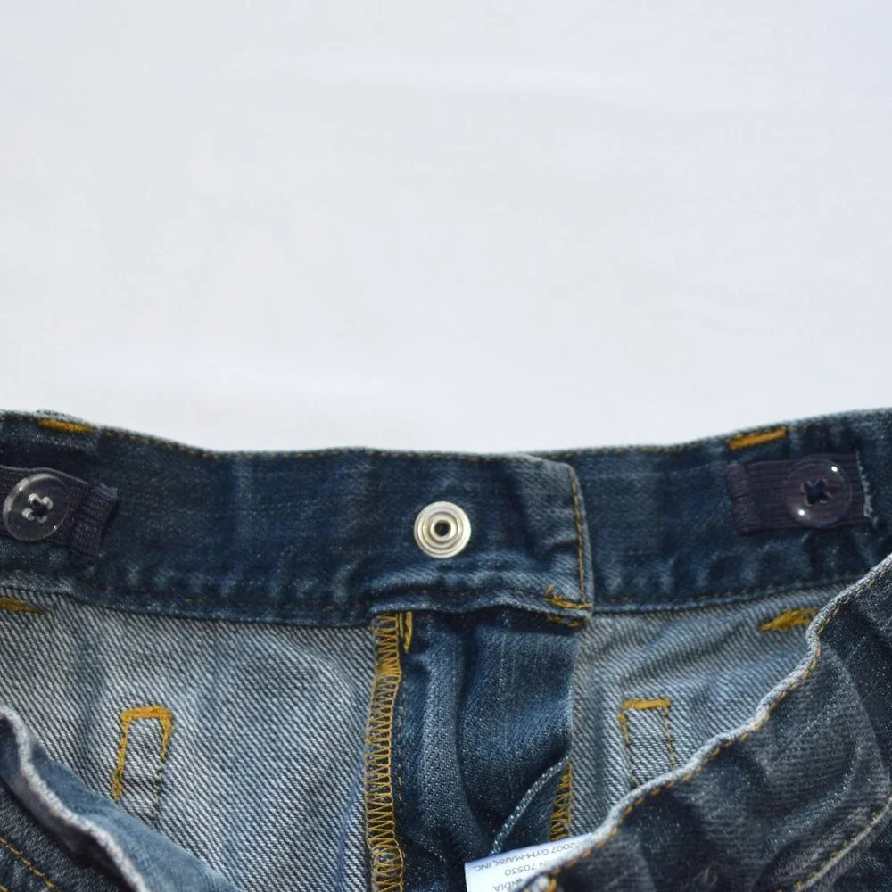 Gymboree Denim Flare Jeans with Embroidered Bows- Size 7